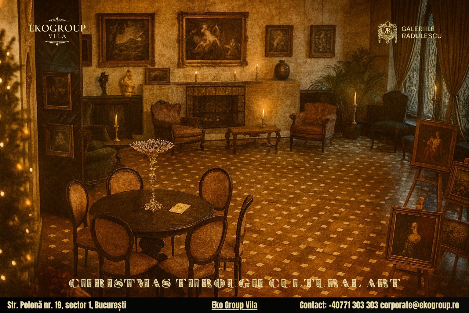 Povestea Crăciunului în anii ’30 la Eko Group Vila: o călătorie artistică și istorică în spiritul sărbătorilor de odinioară