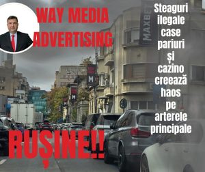 Way Advertise Production SRL: Analiza publicității neautorizate în București - cazinouri și pariuri pe stâlpii orașului